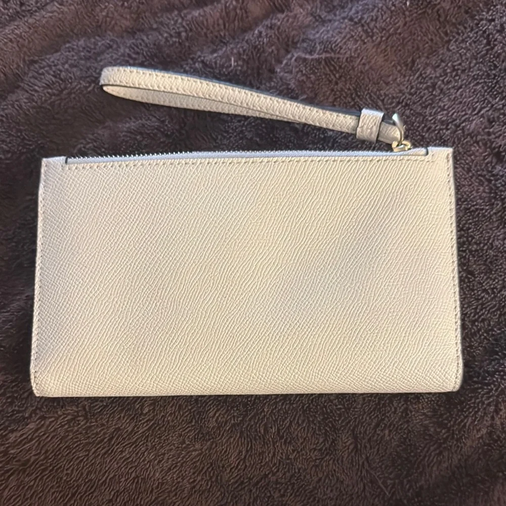 Coach Gold and Cream Wristlet - Picture 2 of 10